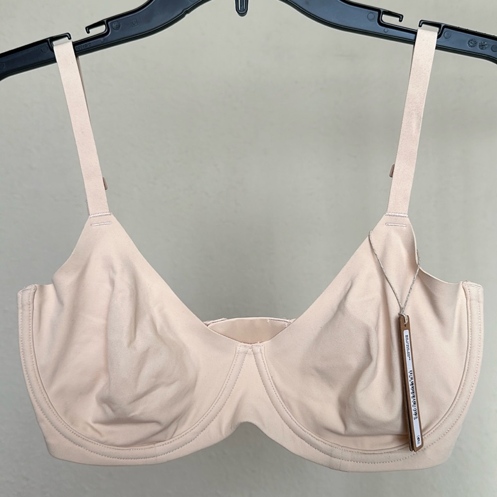 SKIMS FITS EVERYBODY UNLINED DEMI BRA - 2293 Sand size 34DDD NWT - Picture 2 of 4